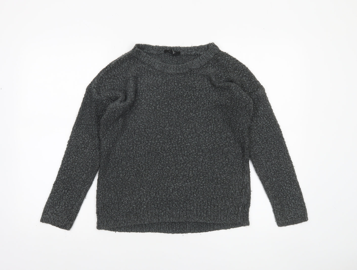 Forever 21 Women’s Grey Chunky Knit Crew Neck Jumper Size S