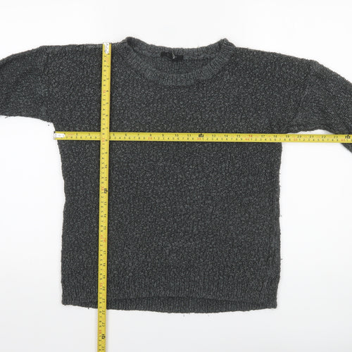 Forever 21 Women’s Grey Chunky Knit Crew Neck Jumper Size S