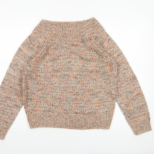 Tu Women’s Beige Chunky-Knit Pullover Jumper Size 12