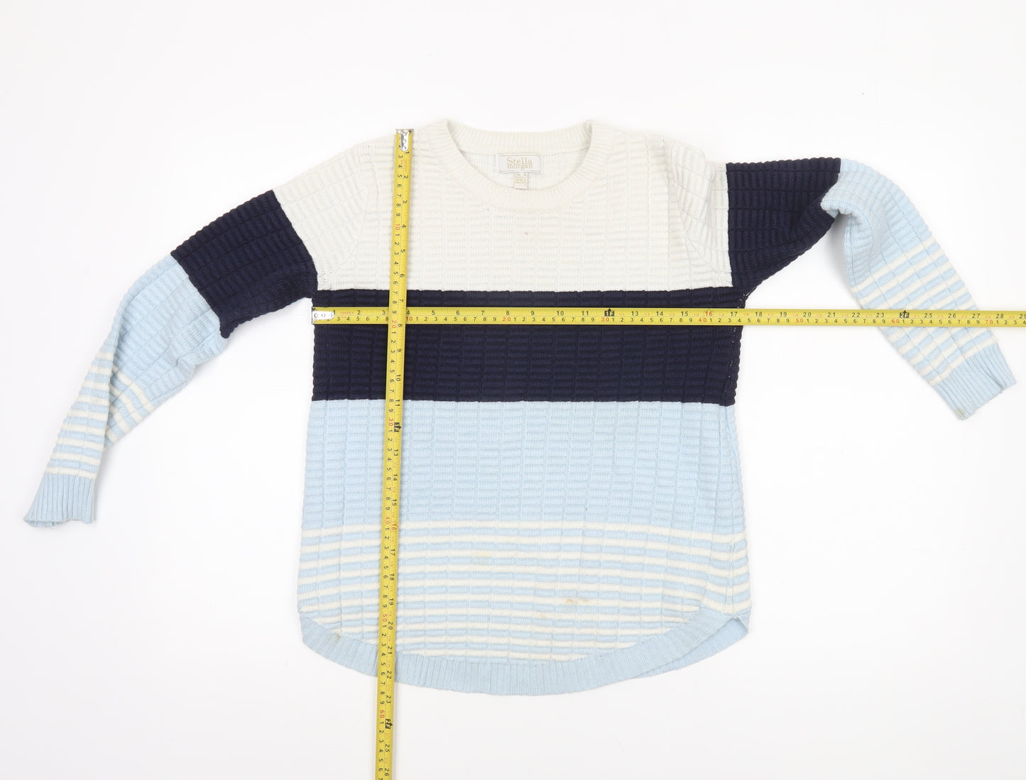 Stella Morgan Women’s Multicoloured Striped Knit Jumper Size S