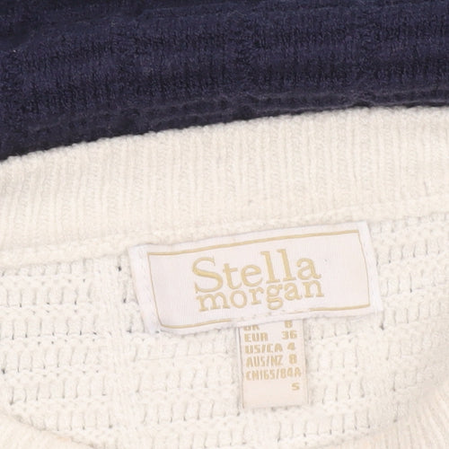 Stella Morgan Women’s Multicoloured Striped Knit Jumper Size S