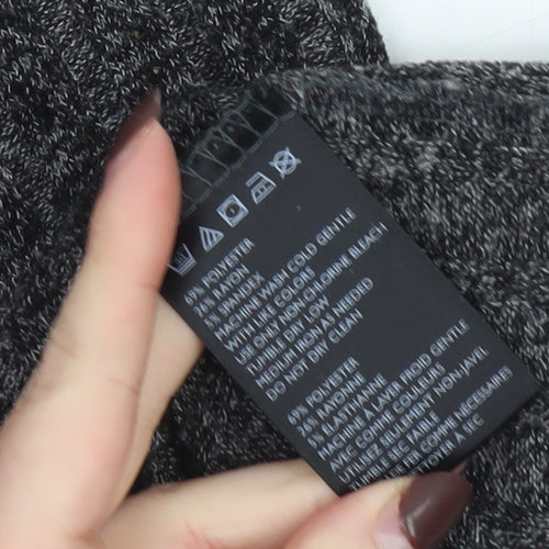 Sparkle & Fade Women’s Grey Knit Pencil Midi Skirt Size L