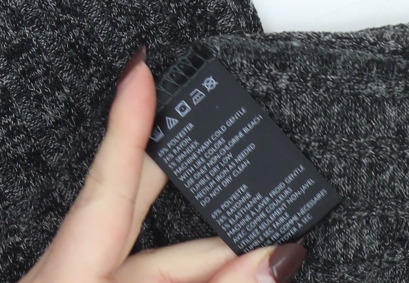 Sparkle & Fade Women’s Grey Knit Pencil Midi Skirt Size L