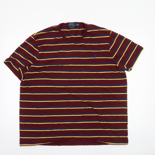 Polo Ralph Lauren Men’s Multicoloured Striped Slim Fit T-Shirt 2XL