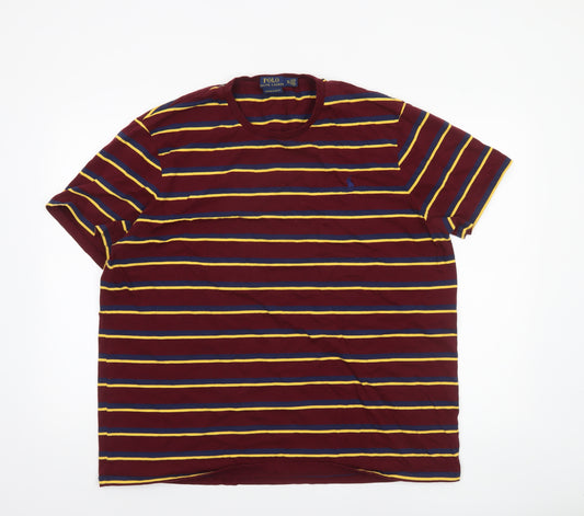 Polo Ralph Lauren Men’s Multicoloured Striped Slim Fit T-Shirt 2XL