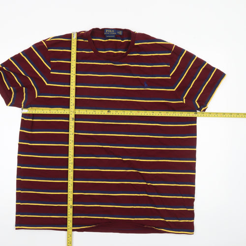 Polo Ralph Lauren Men’s Multicoloured Striped Slim Fit T-Shirt 2XL