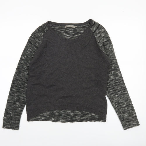 Sandwich Women Grey Wool Blend Raglan Sleeve Pullover Jumper M