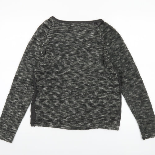 Sandwich Women Grey Wool Blend Raglan Sleeve Pullover Jumper M