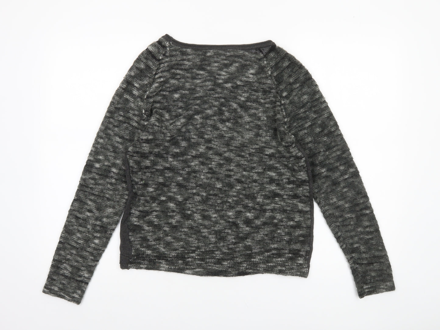 Sandwich Women Grey Wool Blend Raglan Sleeve Pullover Jumper M