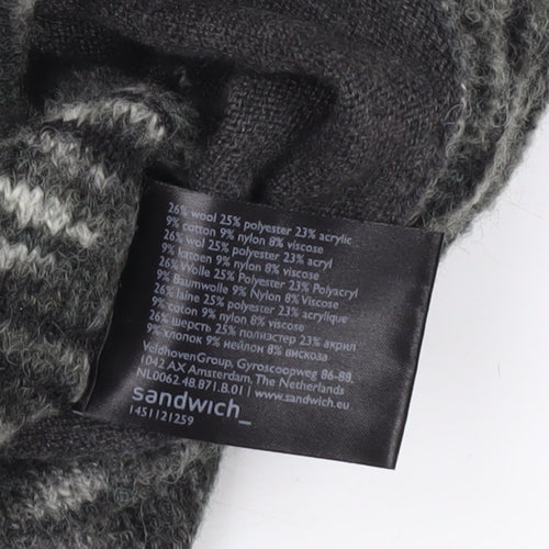 Sandwich Women Grey Wool Blend Raglan Sleeve Pullover Jumper M