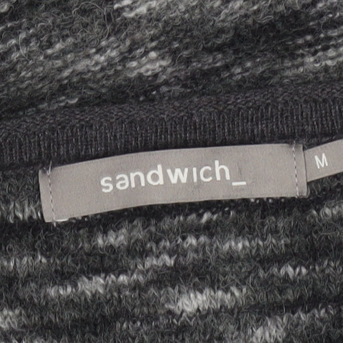 Sandwich Women Grey Wool Blend Raglan Sleeve Pullover Jumper M