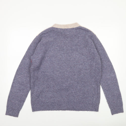 Papaya Womens Multicoloured Medium Crew Neck Pullover Jumper