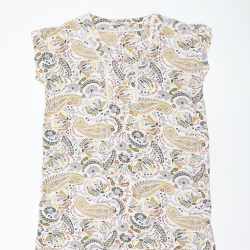 Next Women’s Multicoloured Paisley Viscose Tunic Blouse Size 16