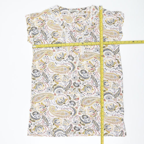 Next Women’s Multicoloured Paisley Viscose Tunic Blouse Size 16
