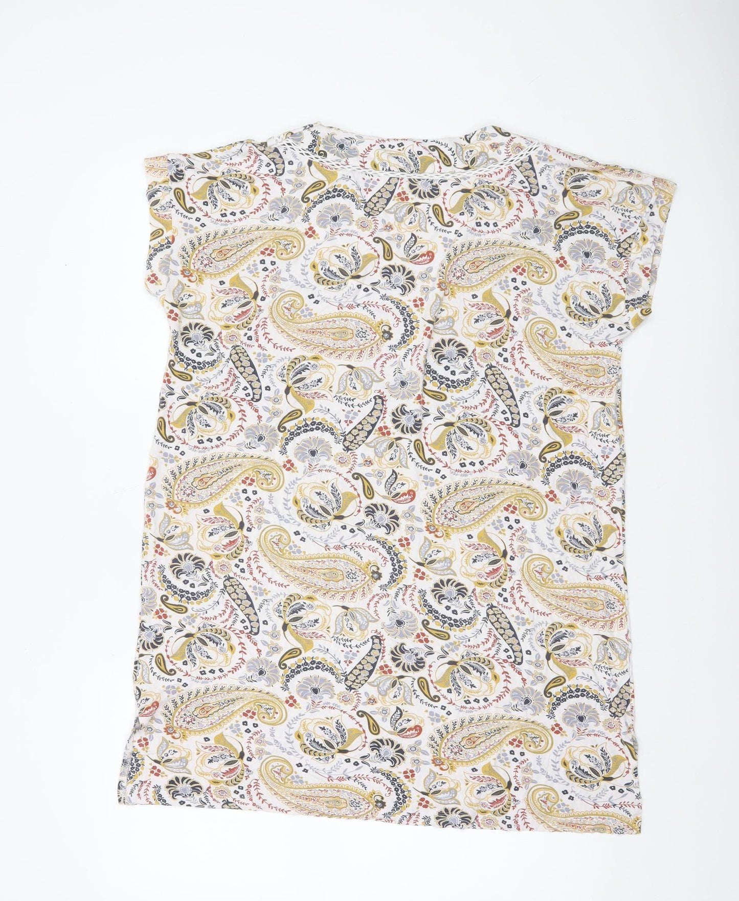 Next Women’s Multicoloured Paisley Viscose Tunic Blouse Size 16