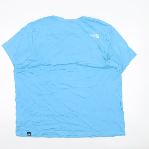 The North Face Men's Blue 2XL Outdoor Crew Neck Cotton T-Shirt