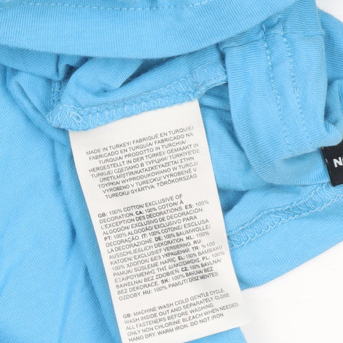 The North Face Men's Blue 2XL Outdoor Crew Neck Cotton T-Shirt