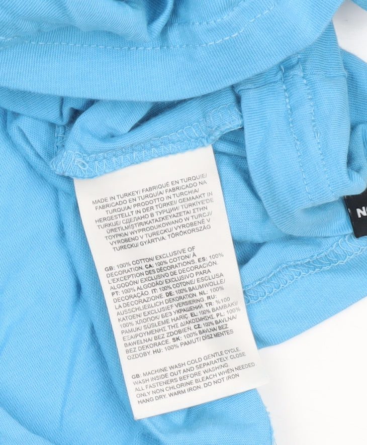 The North Face Men's Blue 2XL Outdoor Crew Neck Cotton T-Shirt