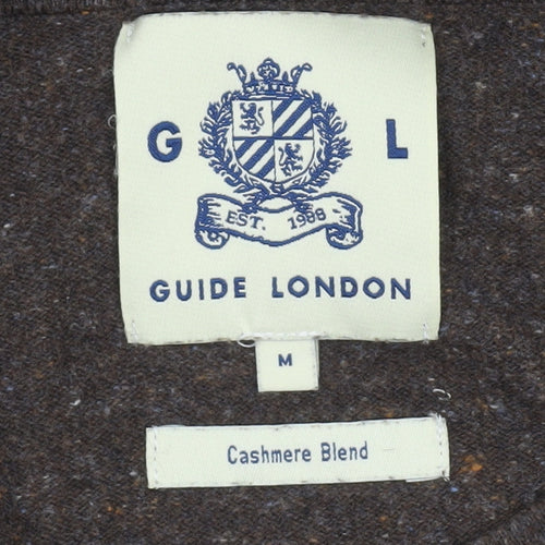 Guide London Women’s Brown Cotton Cashmere Crew Neck Jumper M