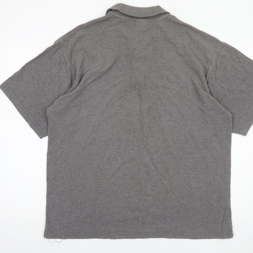 Lacoste Men’s Grey XL Cotton Short Sleeve Polo Shirt