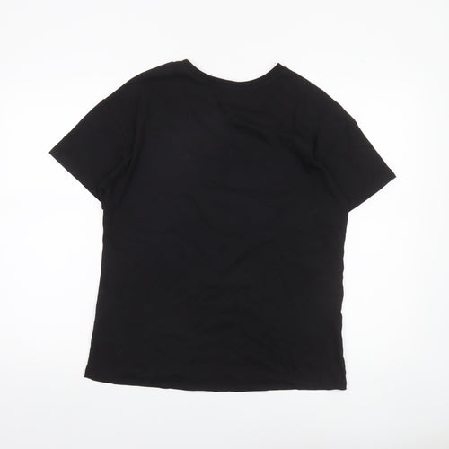 George Women’s Black Harry Potter Christmas T-Shirt Size 10