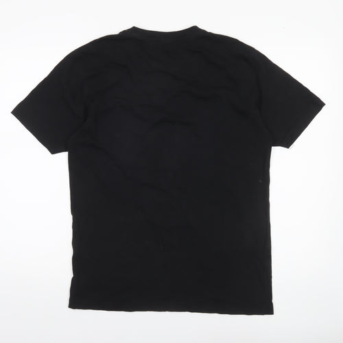 Guinness Men's Black Cotton Short Sleeve Beer Logo T-Shirt Size L