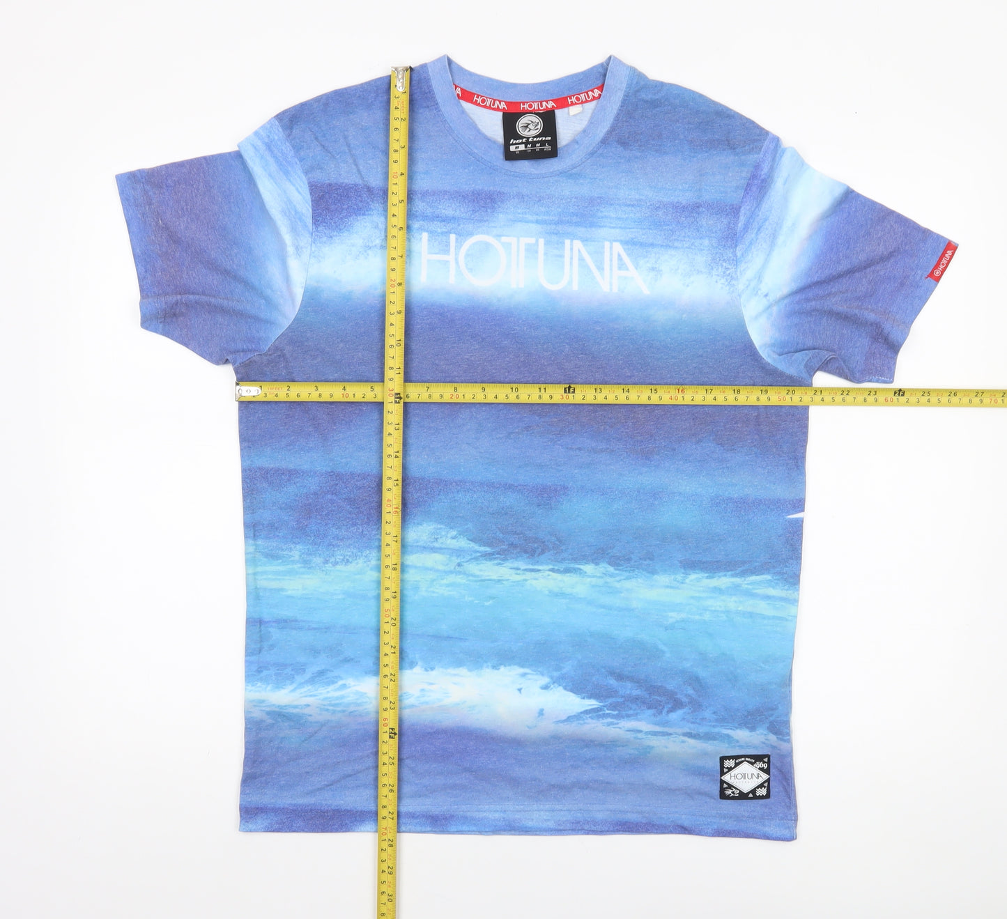 Hot Tuna Men's Blue Ocean Graphic T-Shirt Size M