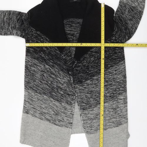 Next Women’s Grey Ombre Chunky Knit Open Cardigan Size 14