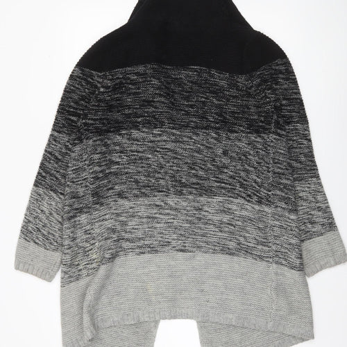 Next Women’s Grey Ombre Chunky Knit Open Cardigan Size 14