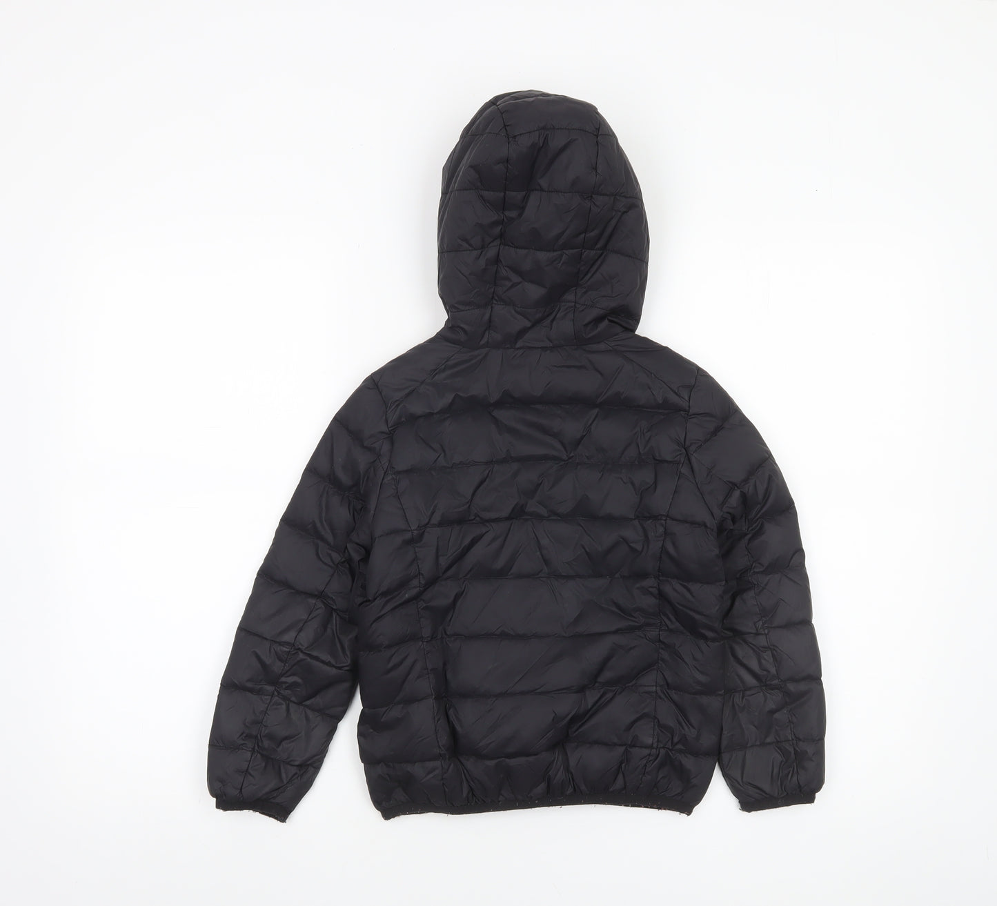 Hush Puppies Boys Black Hooded Puffer Jacket 4-5 Years Warm Quilted Coat