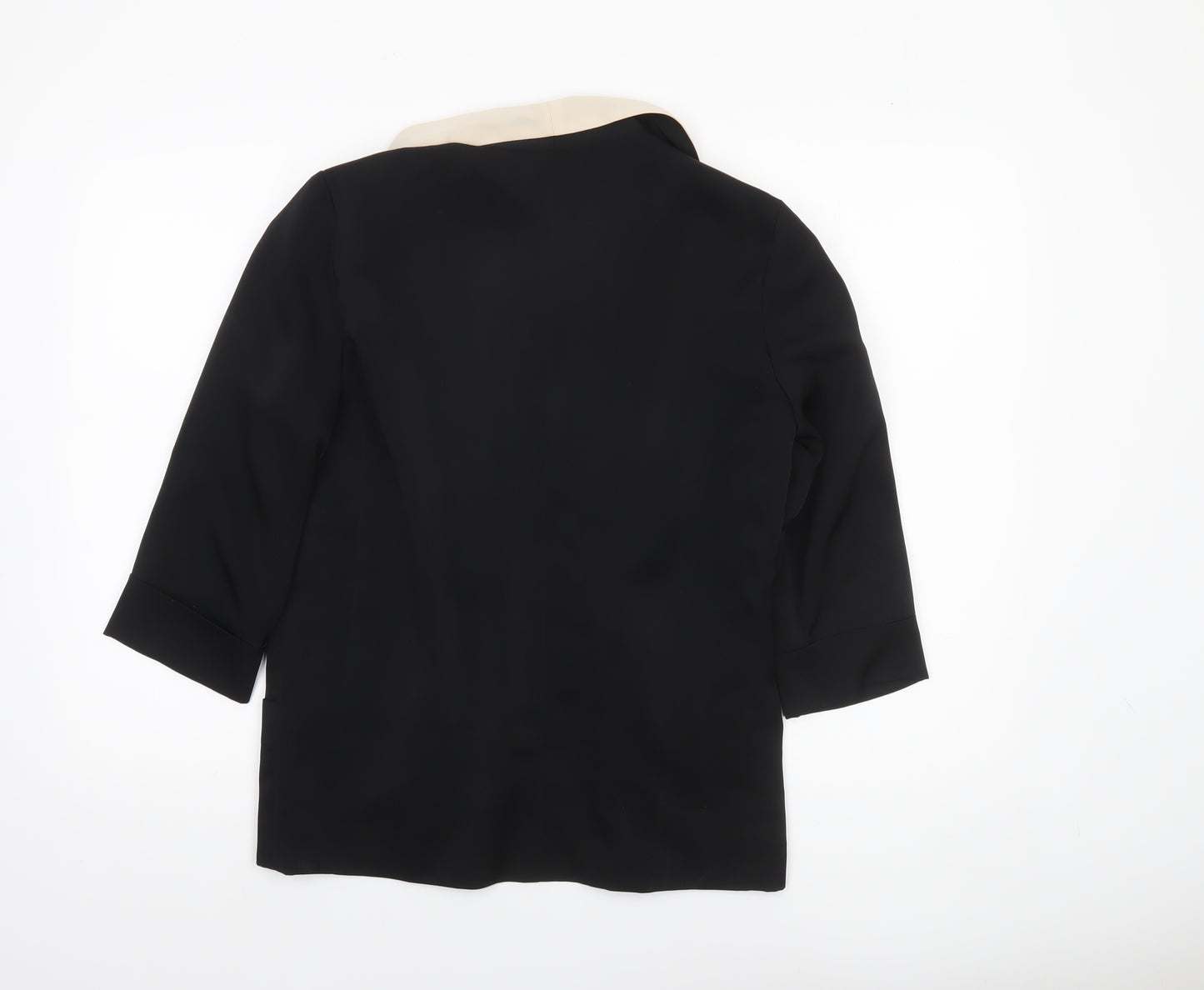 Dorothy Perkins Women’s Black Blazer Jacket Size S Contrast Trim Workwear