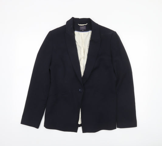 Marks and Spencer Women's Black Size 12 Single-Breasted Blazer