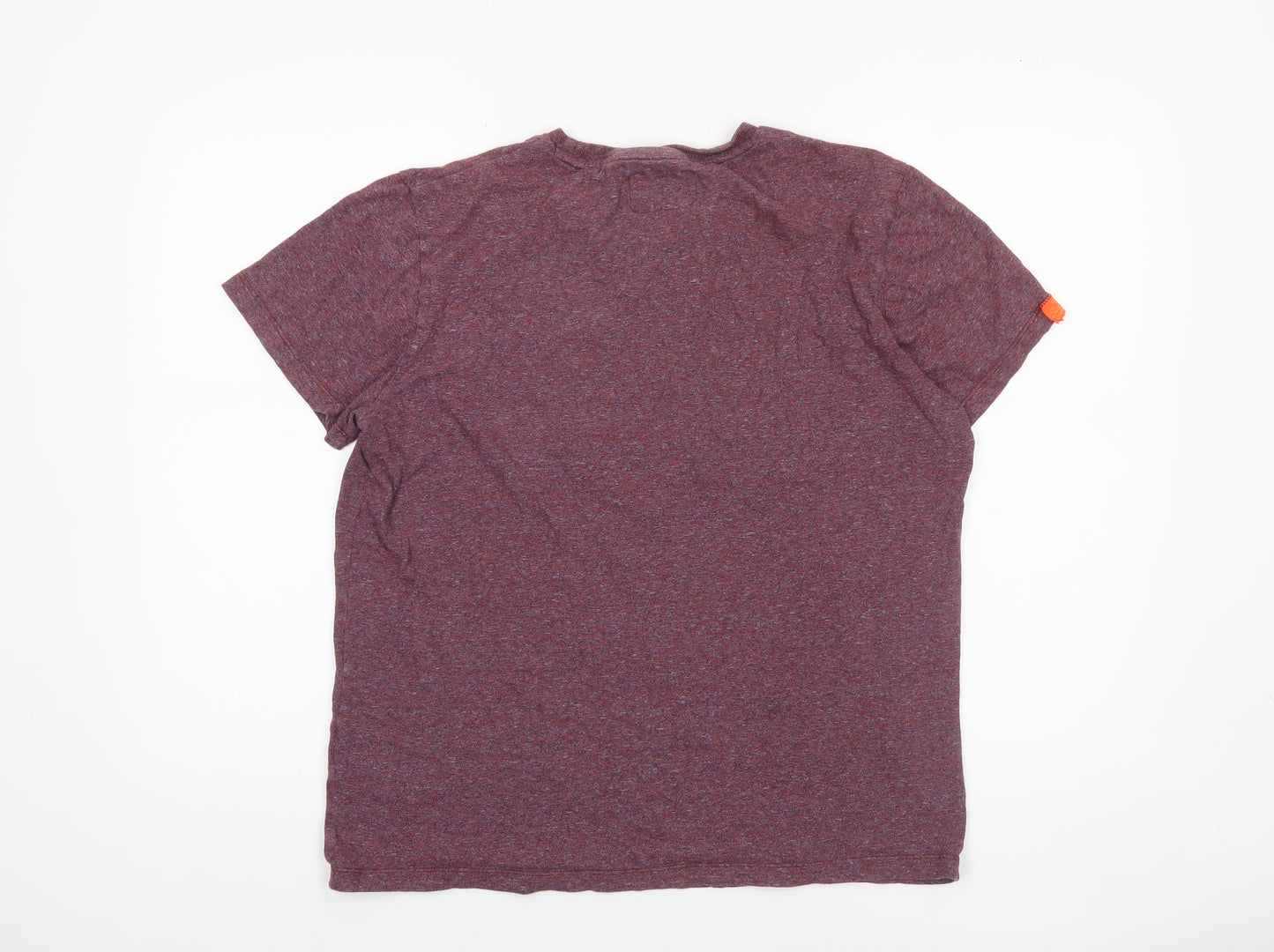 Superdry Men’s Red Crew Neck Cotton T-Shirt Size L