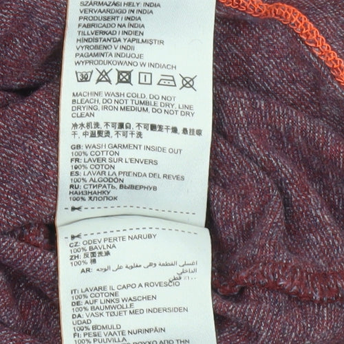 Superdry Men’s Red Crew Neck Cotton T-Shirt Size L