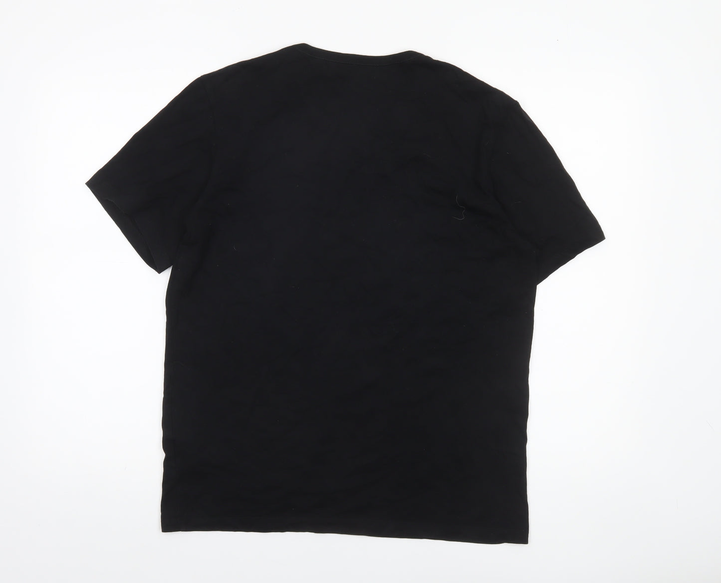 BOSS Men's Black Cotton Crew Neck Short Sleeve T-Shirt L