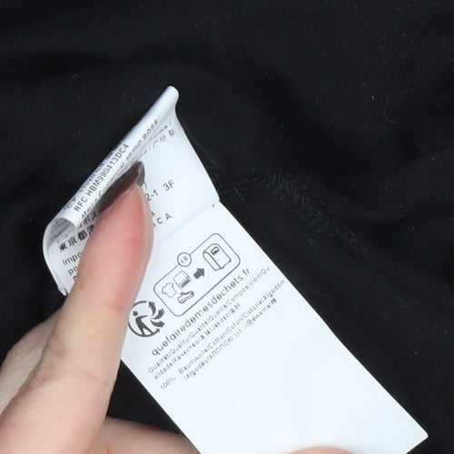 BOSS Men's Black Cotton Crew Neck Short Sleeve T-Shirt L