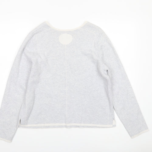 Gerry Weber Women’s Grey Cotton Blend Long Sleeve Jumper Size 10