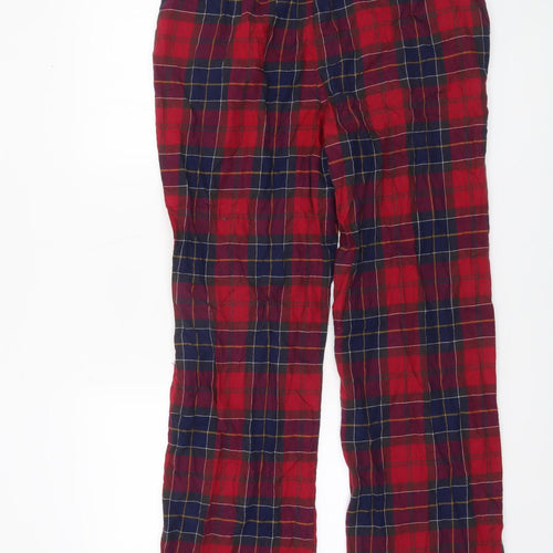 Barbour Men's Red Check Cotton Lounge Pants Size L