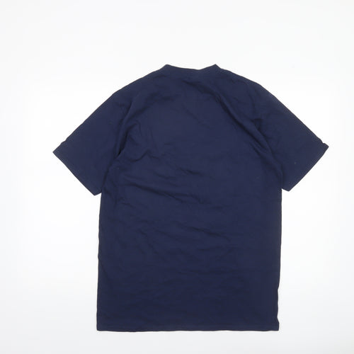 Gildan Mens Blue Funny 1972 Retro Graphic Short Sleeve T-Shirt Size M