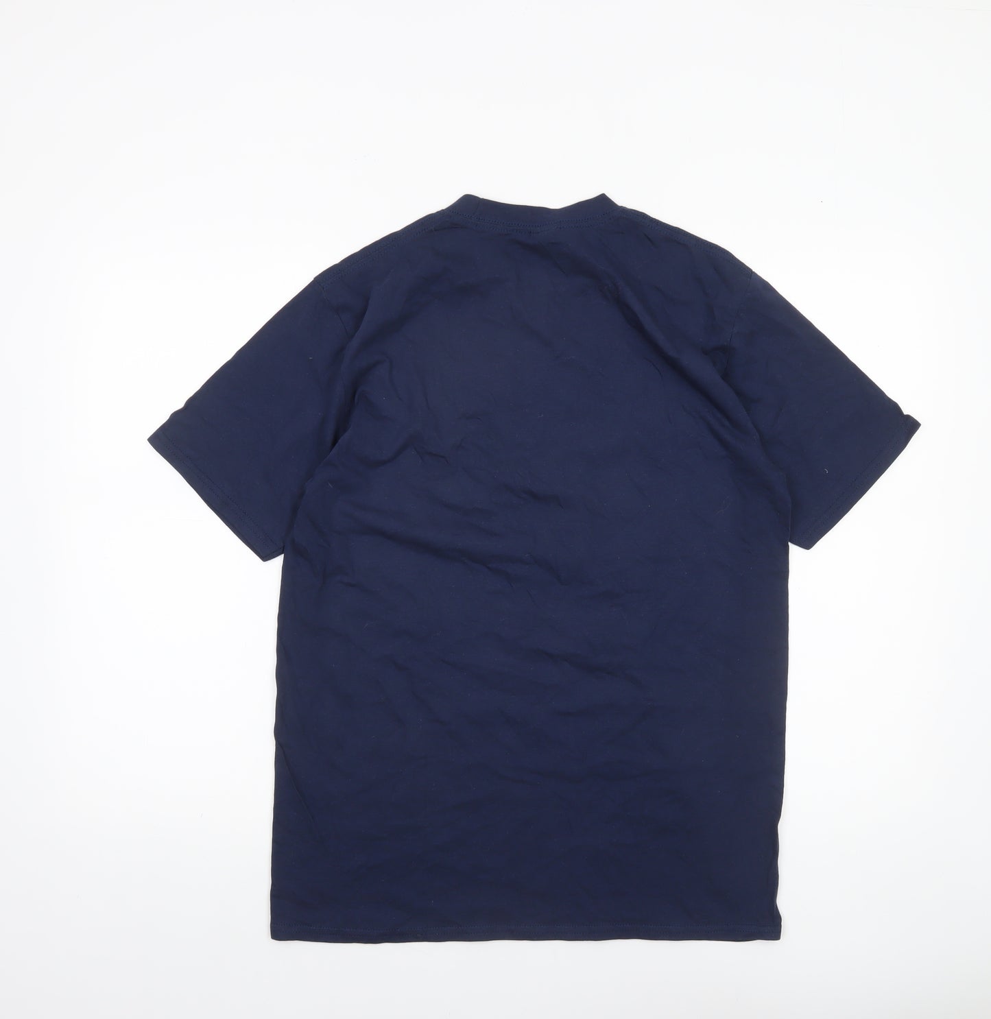 Gildan Mens Blue Funny 1972 Retro Graphic Short Sleeve T-Shirt Size M