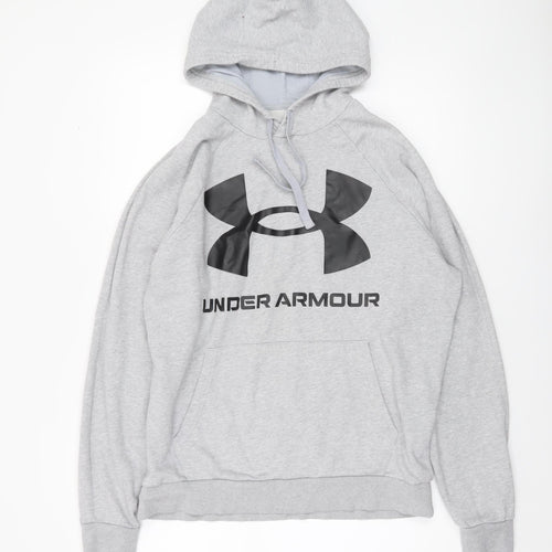 Under Armour Men's Grey Pullover Hoodie Size M Relaxed Fit ColdGear