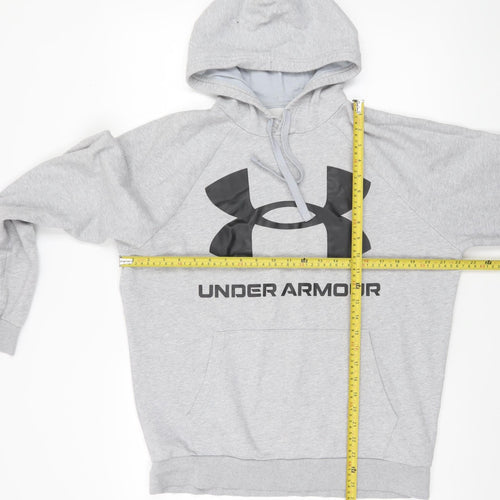 Under Armour Men's Grey Pullover Hoodie Size M Relaxed Fit ColdGear