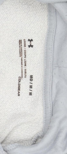 Under Armour Men's Grey Pullover Hoodie Size M Relaxed Fit ColdGear