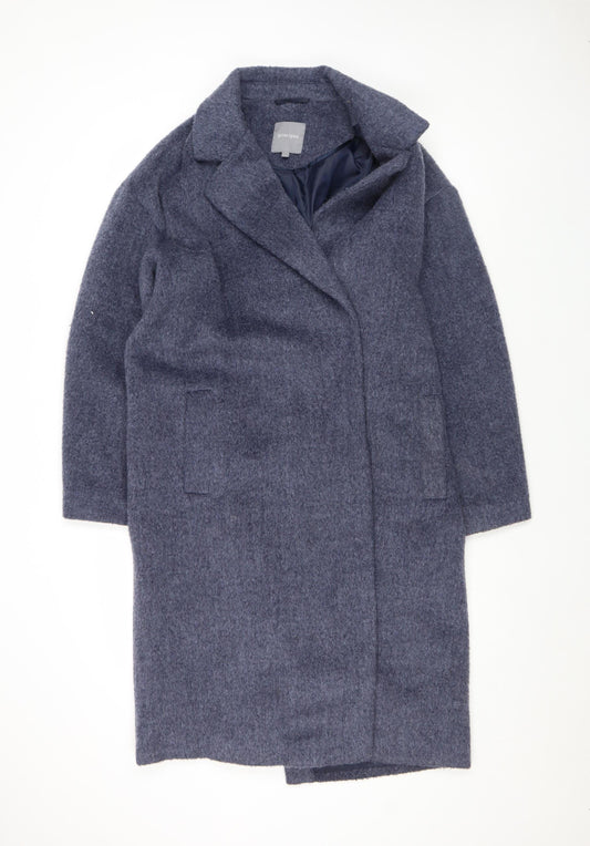 Principles Women's Grey Wool Blend Mid-Length Coat UK 14 Classic Style