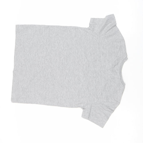 Kenzo Girls Grey Logo T-Shirt 12 Years Lightweight Cotton Top