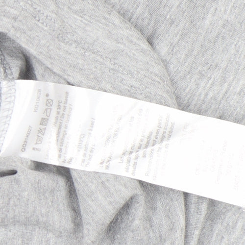 Kenzo Girls Grey Logo T-Shirt 12 Years Lightweight Cotton Top