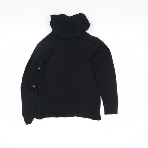 Next Boys Black Pullover Hoodie 11 Years Graphic Sports Design