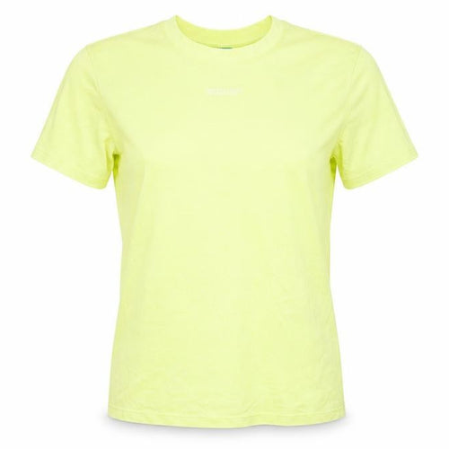 United Colors of Benetton Women's Yellow Cotton T-Shirt Size S