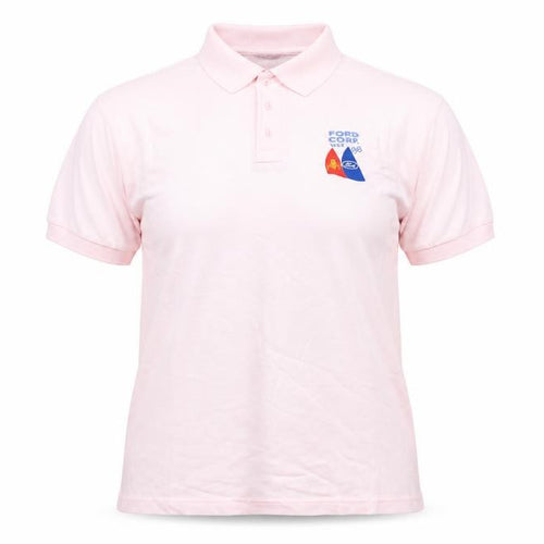 Cutting Green Women's Pink Cotton Polo Shirt Size S