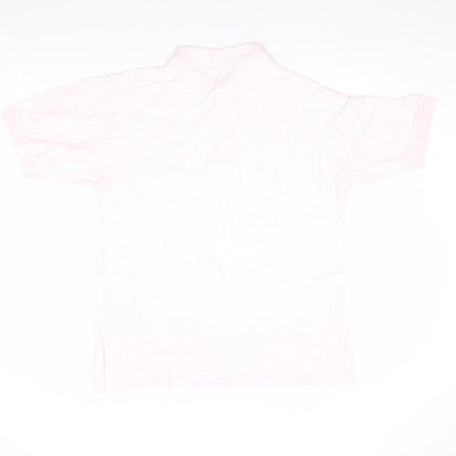 Cutting Green Women's Pink Cotton Polo Shirt Size S